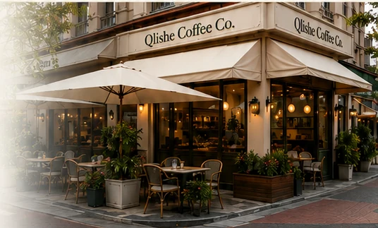 Qlishe Coffee dış cephe